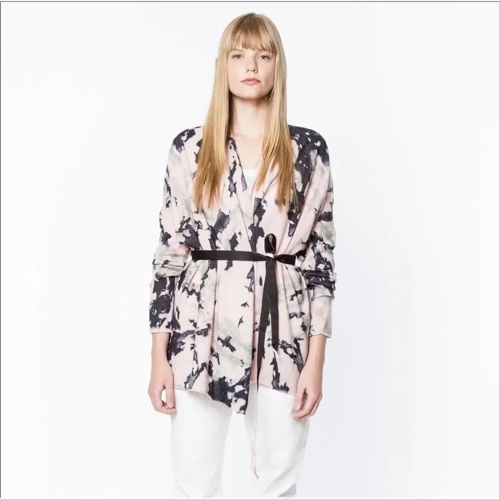 Zadig & Voltaire Wool Tie Dye Cardigan Sweater - Picture 7 of 8